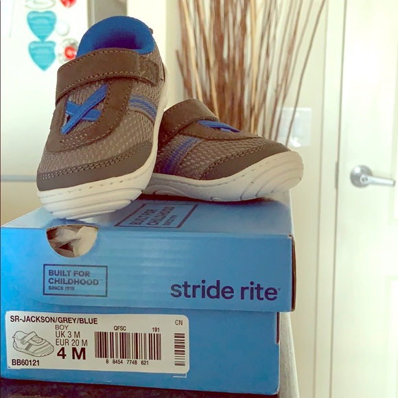 Stride Rite Shoes Stride Rite Grey Blue Boy Size 4 M New Poshmark